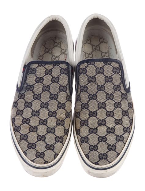 mens gucci slip ons|Gucci slip on sneakers men's.